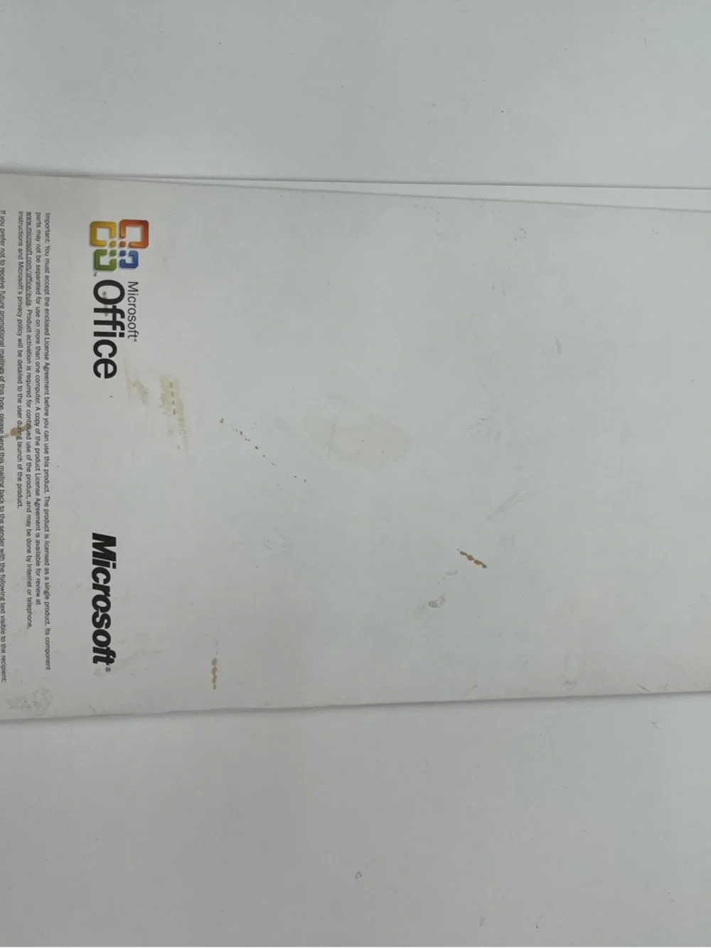 Microsoft Office 2003 CDs with Holographic Reflective Colors